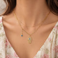 Hanging Hamsa Necklace
