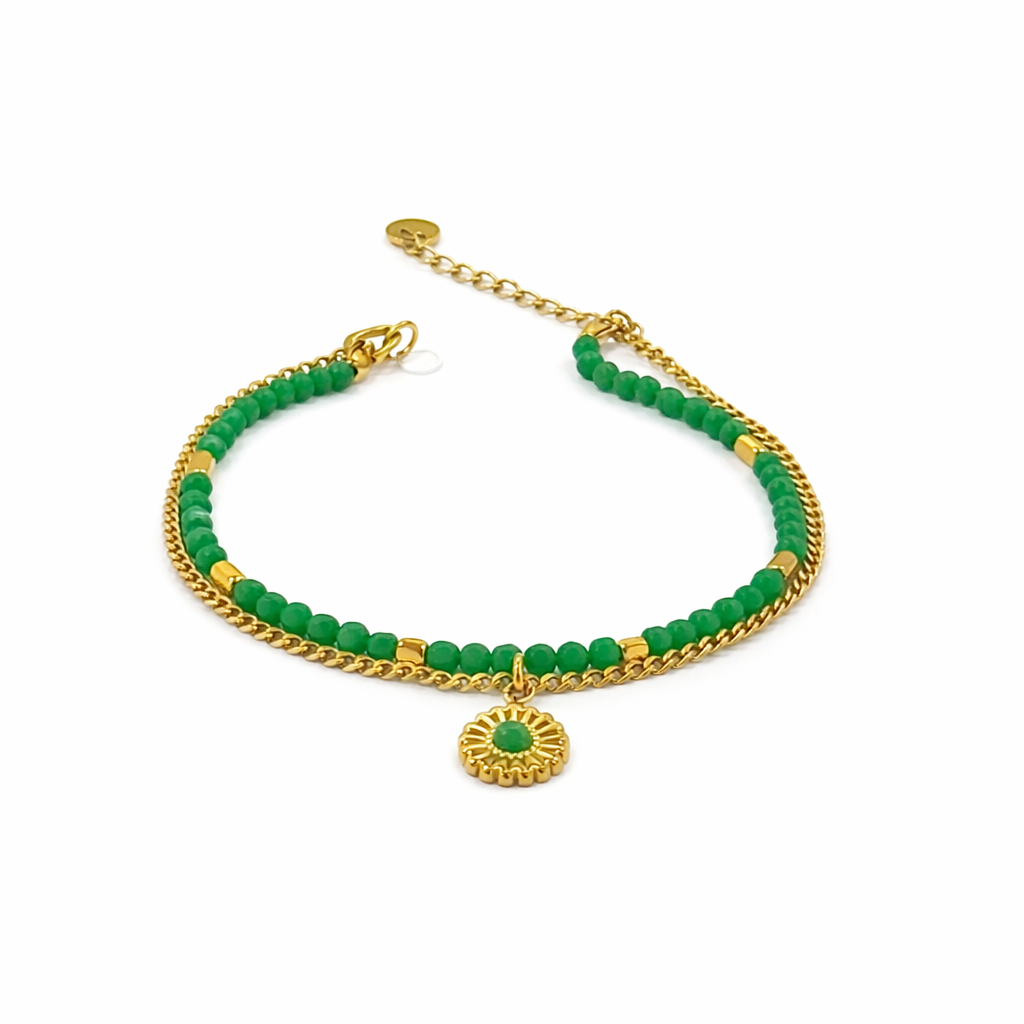 Halo Sun Charm Bracelet