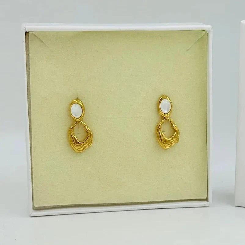Moonstone Drop Earrings