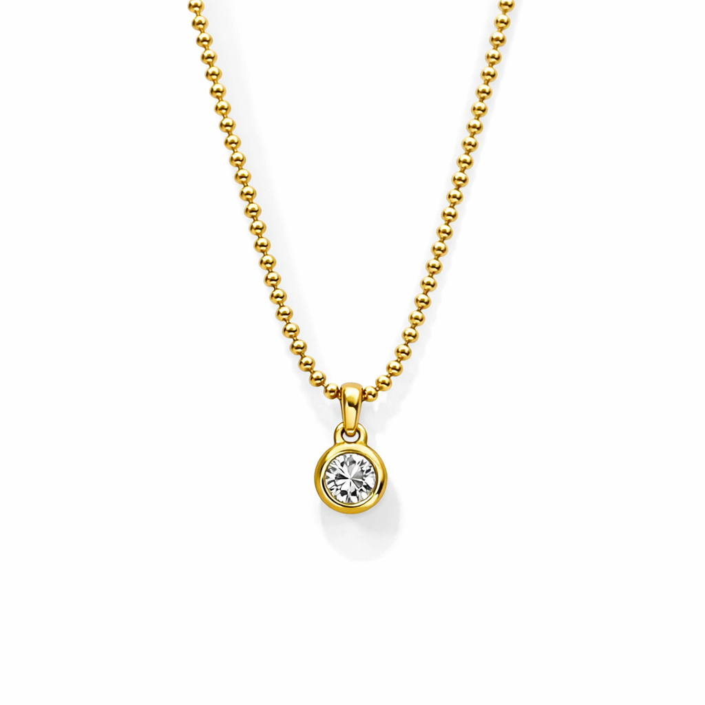 Diamond Bead Necklace