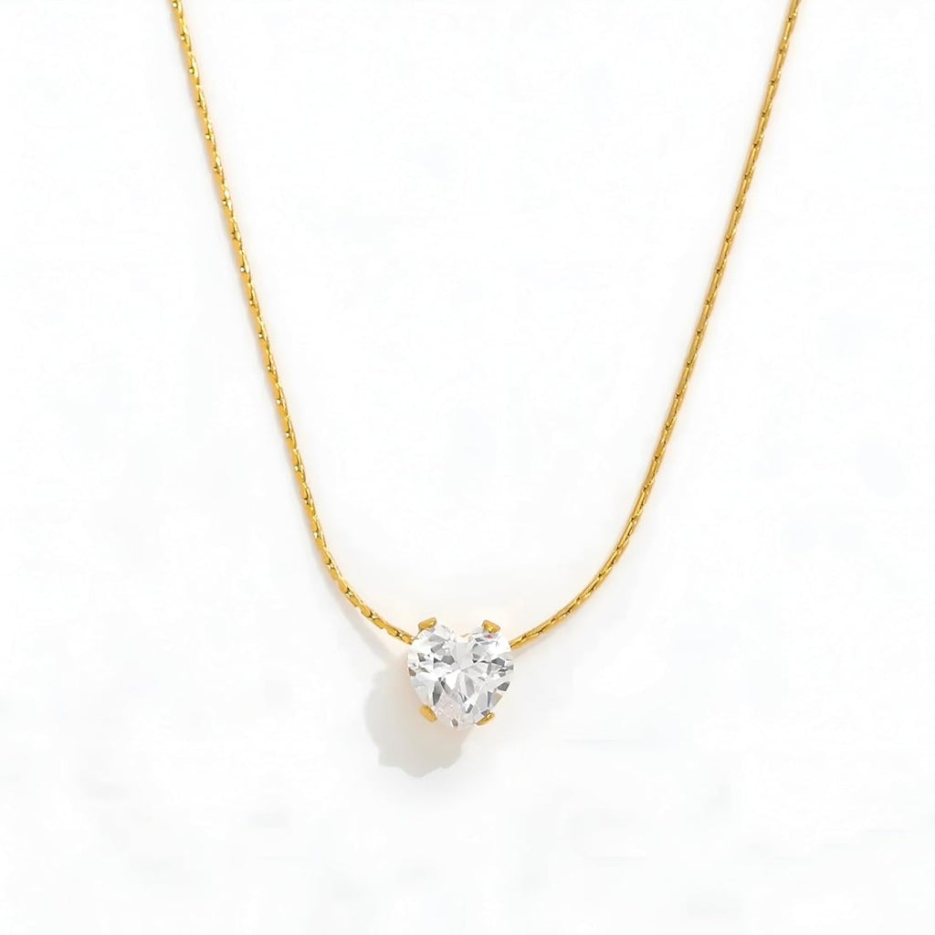 Heart Baby Diamond Necklace