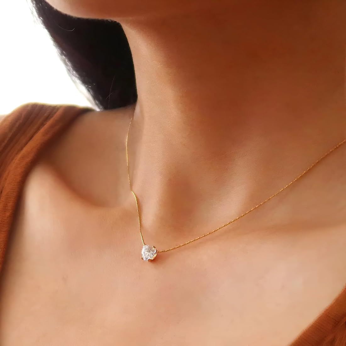 Heart Baby Diamond Necklace