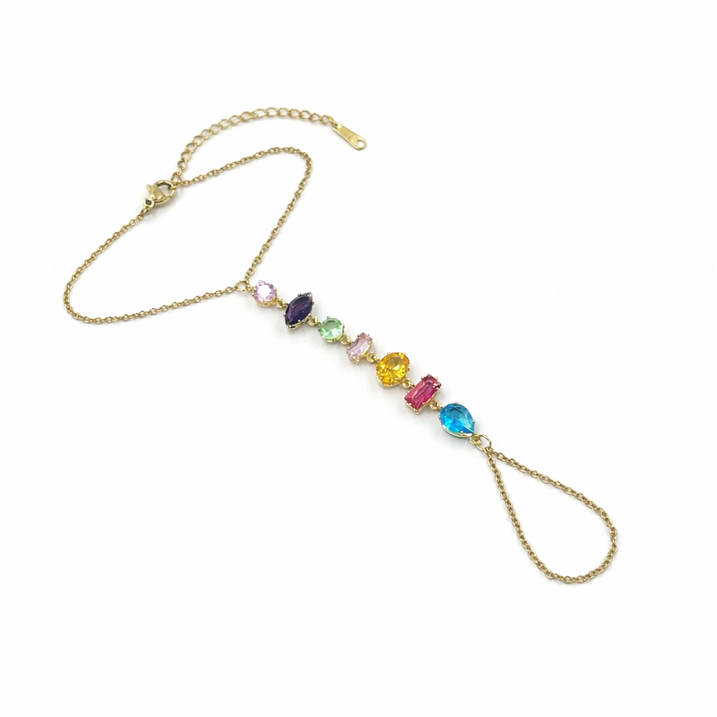 Gem flow hand harness Bracelet