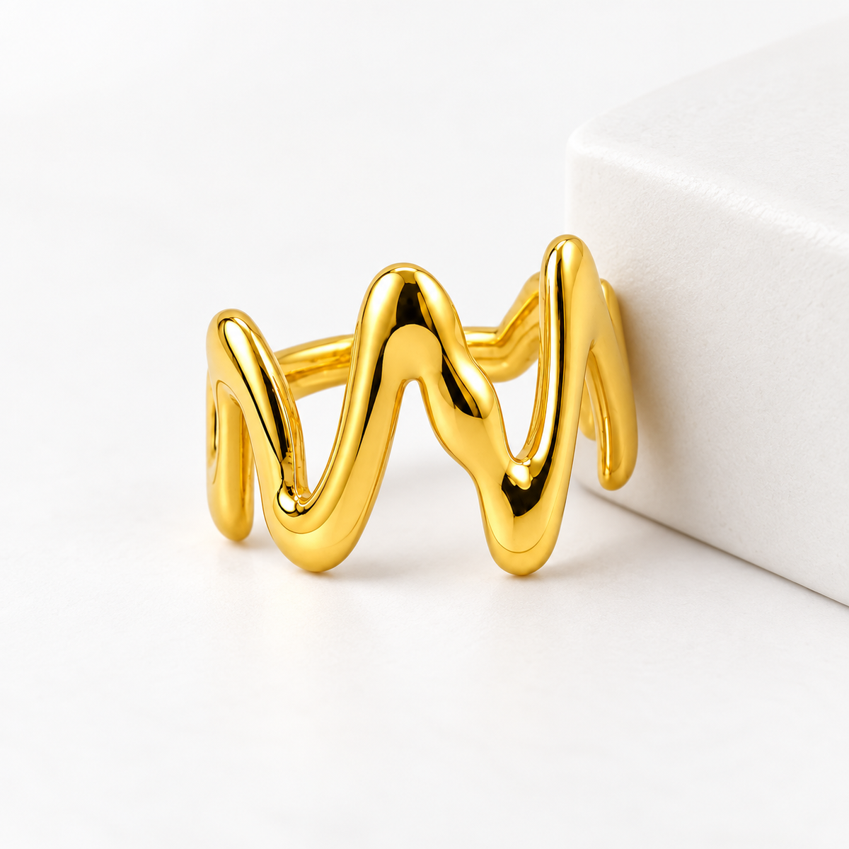 Zigzag Wave Ring