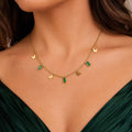 Butterfly Emerald Tanmaniya Necklace