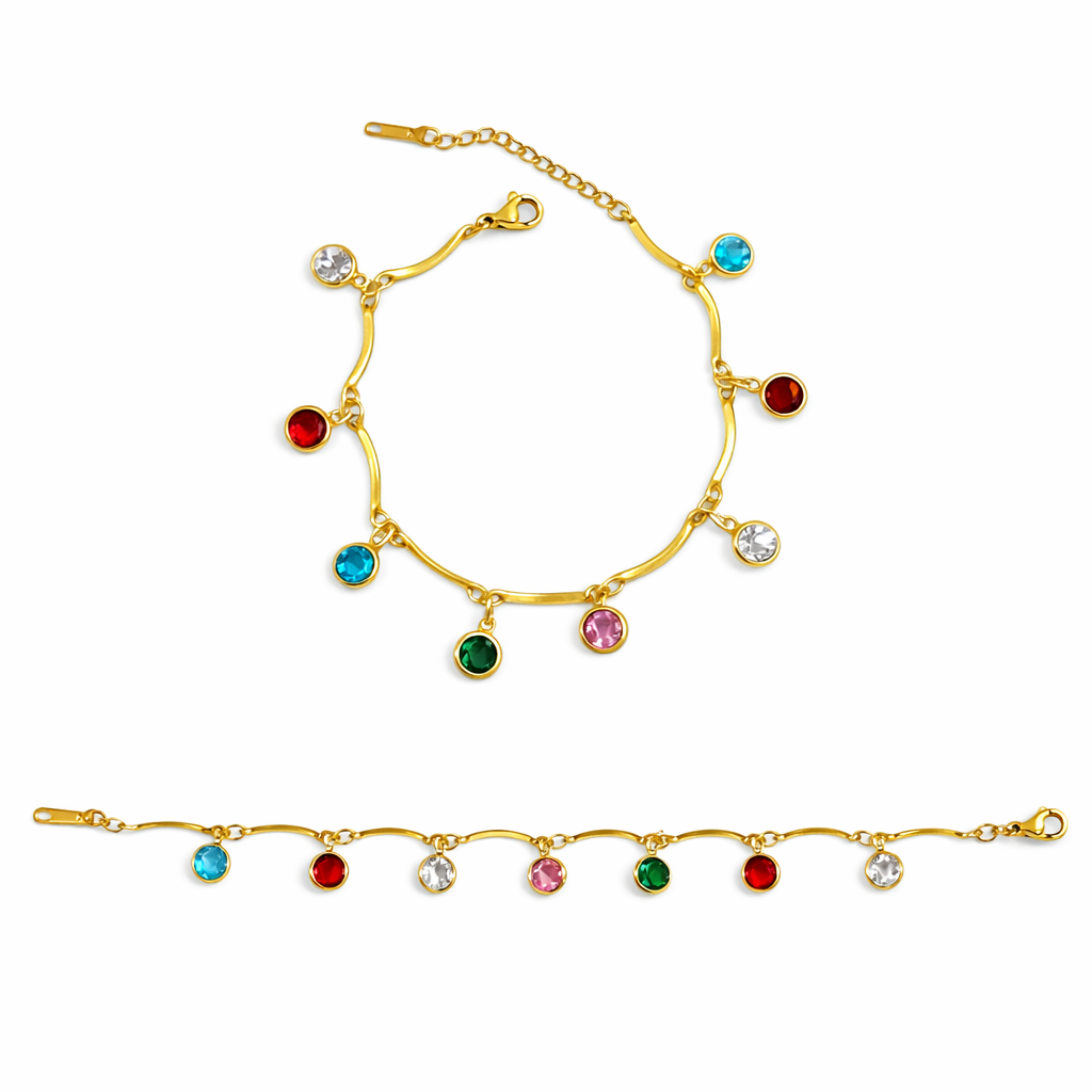 Rainbow Charm Bracelet
