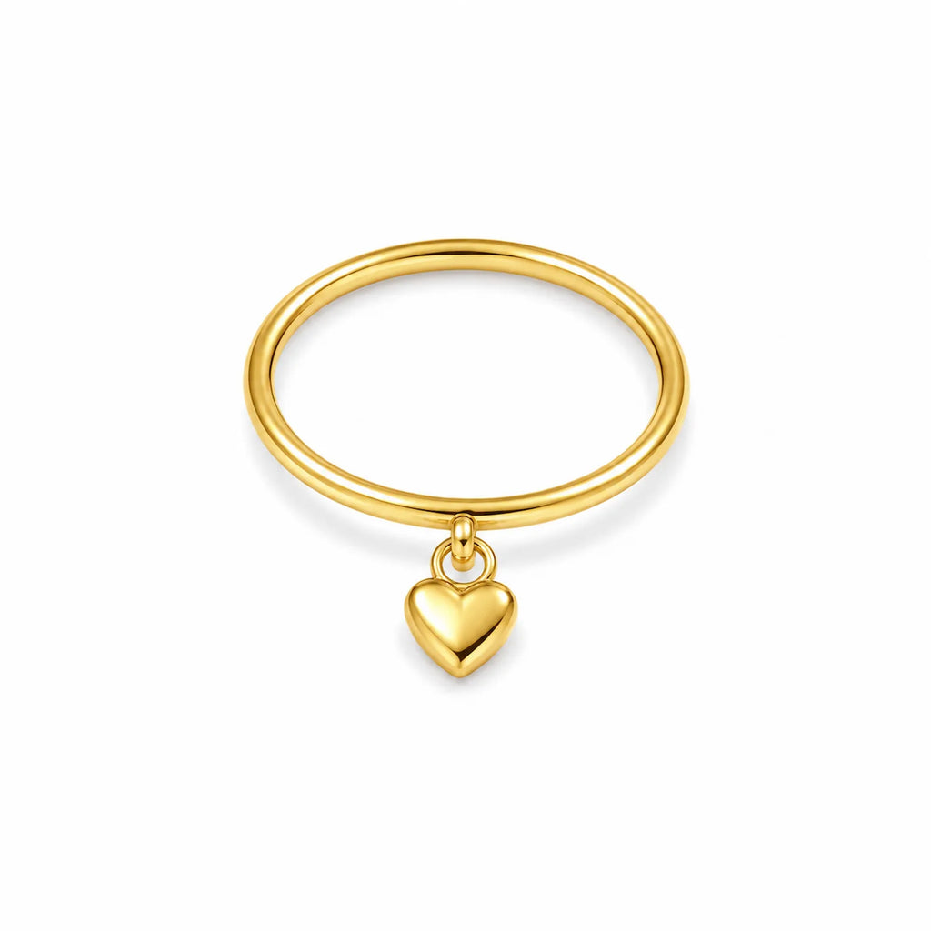 Dangling heart Ring