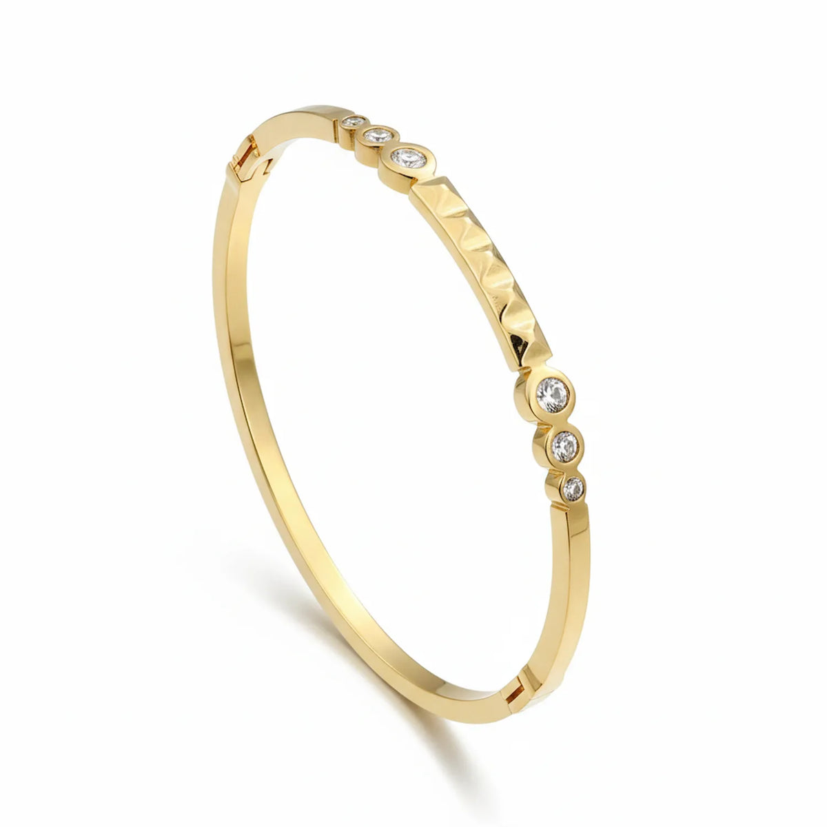 Gold Plated Diamond Kada