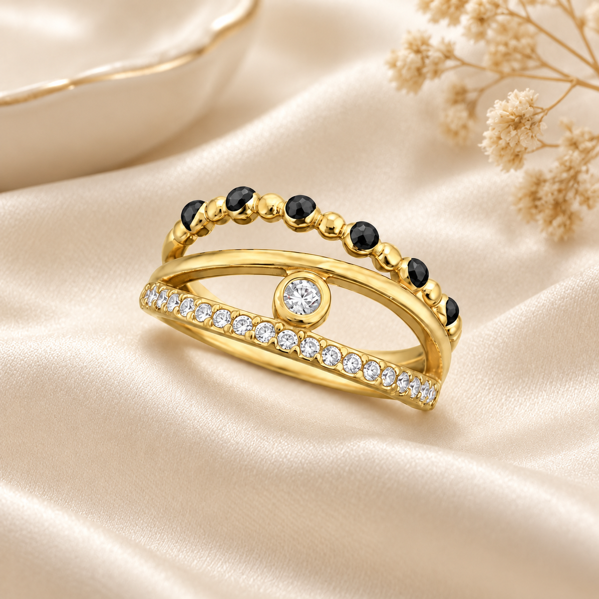 Orbit Layered Mangalsutra Ring