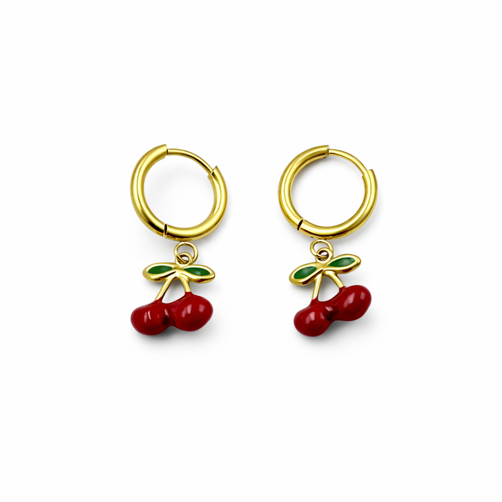 Cherry leaf Earrings