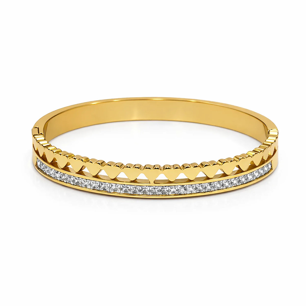 Heart Gold crest sparkle kada