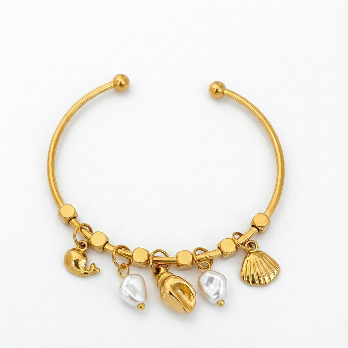 Sea shell charm kada