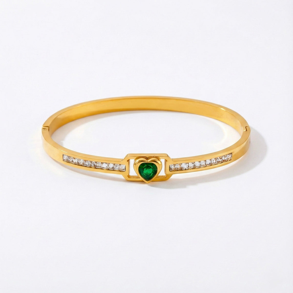 Heart Shape Crystal Kada