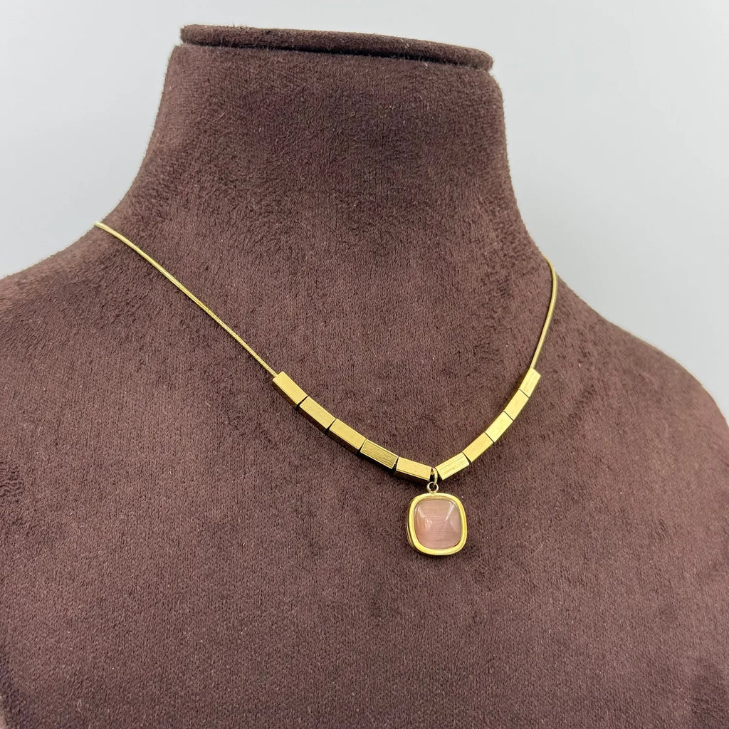 Crystal Cubes Necklace