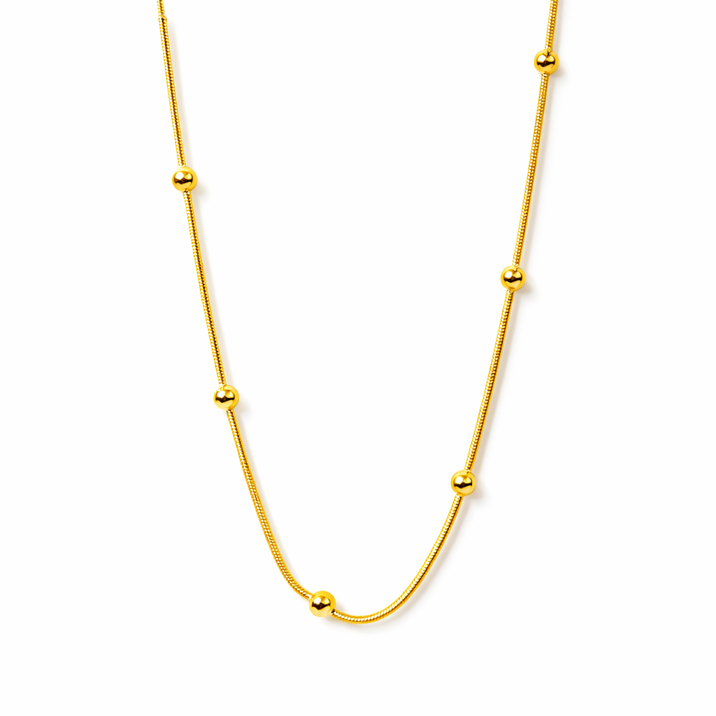 Golden Dots Grace Necklace