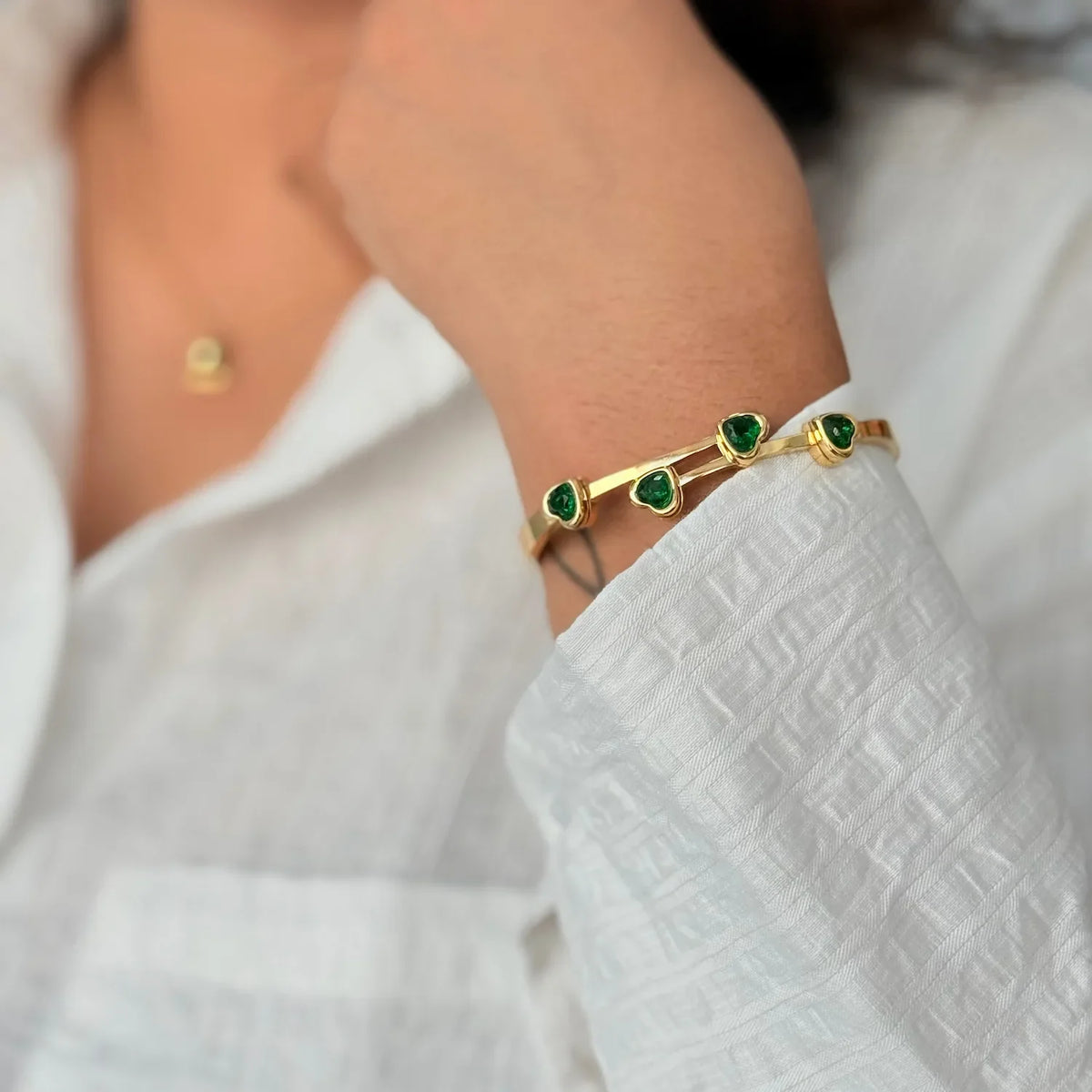 Emerald heart Kada