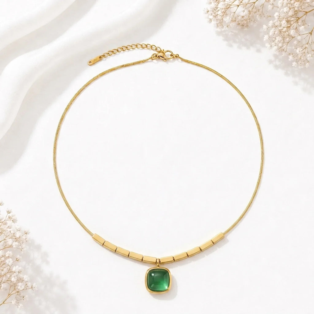 Crystal Cubes Necklace