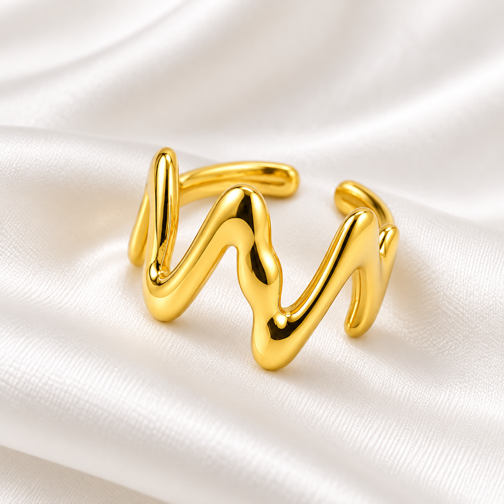 Zigzag Wave Ring