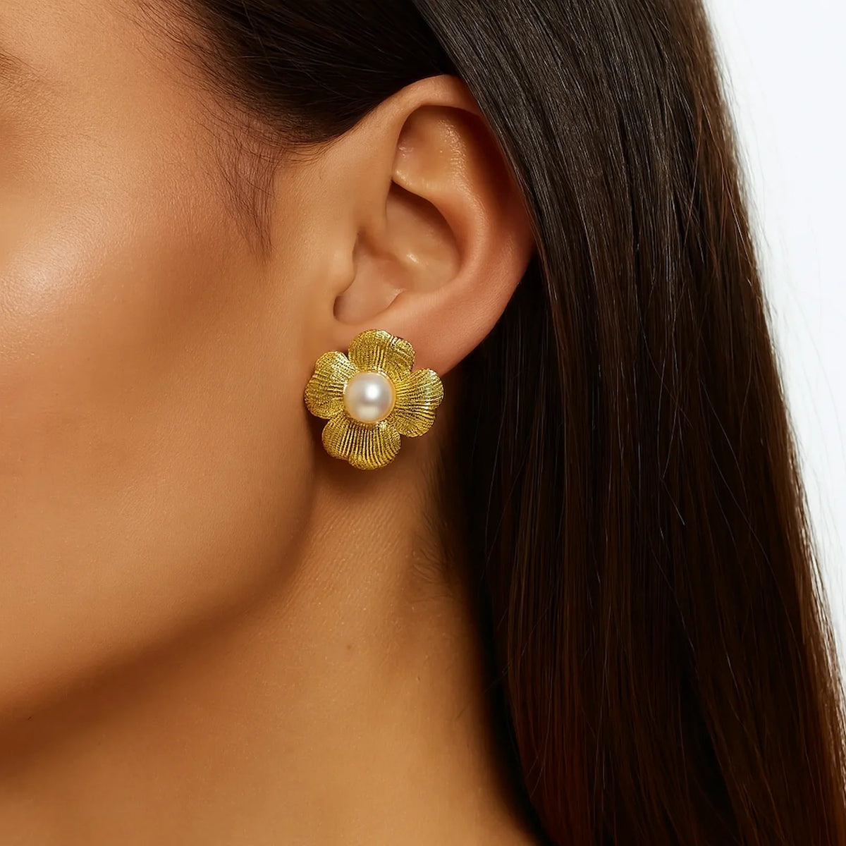 Bloom Pearl Studs