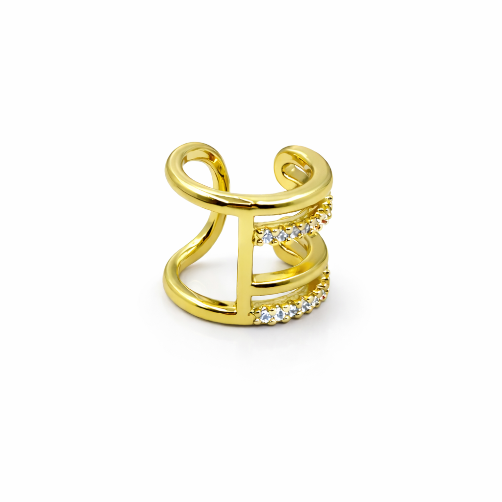 Duo Crystal Ear Cuff