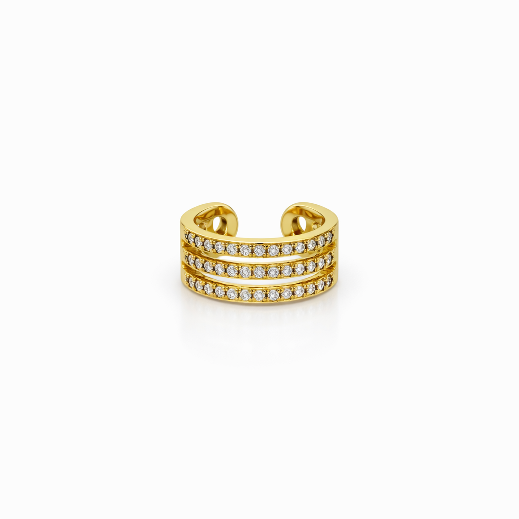 Diamond Drift Ear Cuff