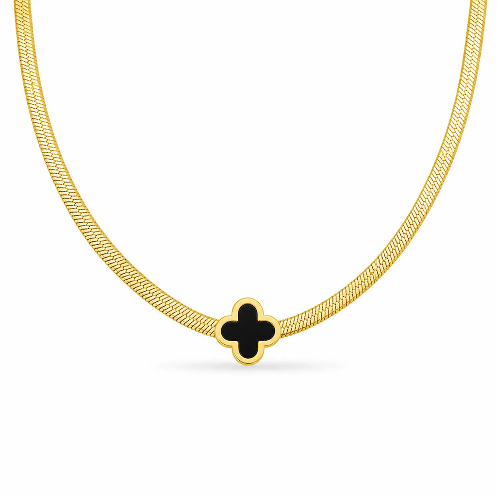 Clover Snake Chain Necklace