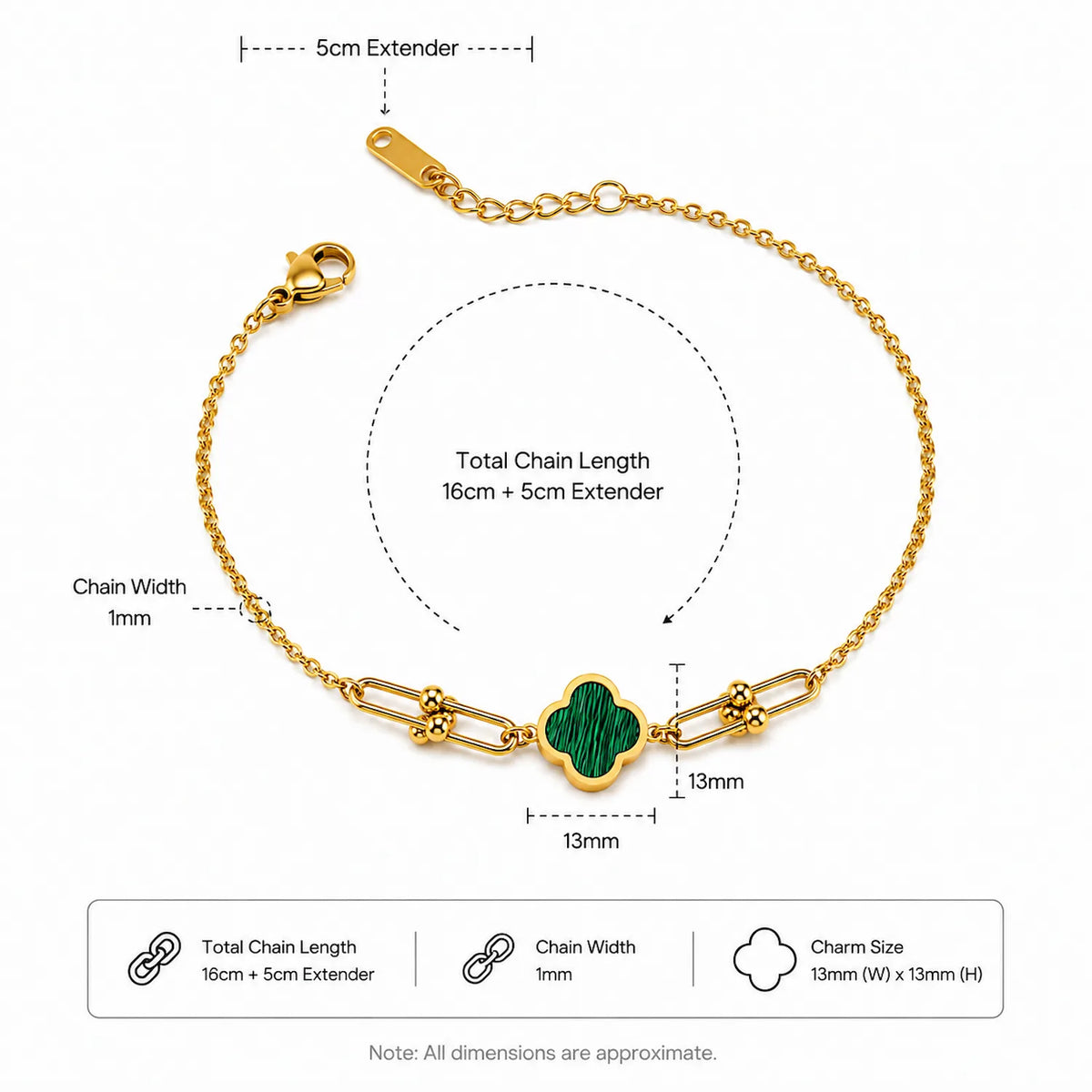 Clover link Bracelet
