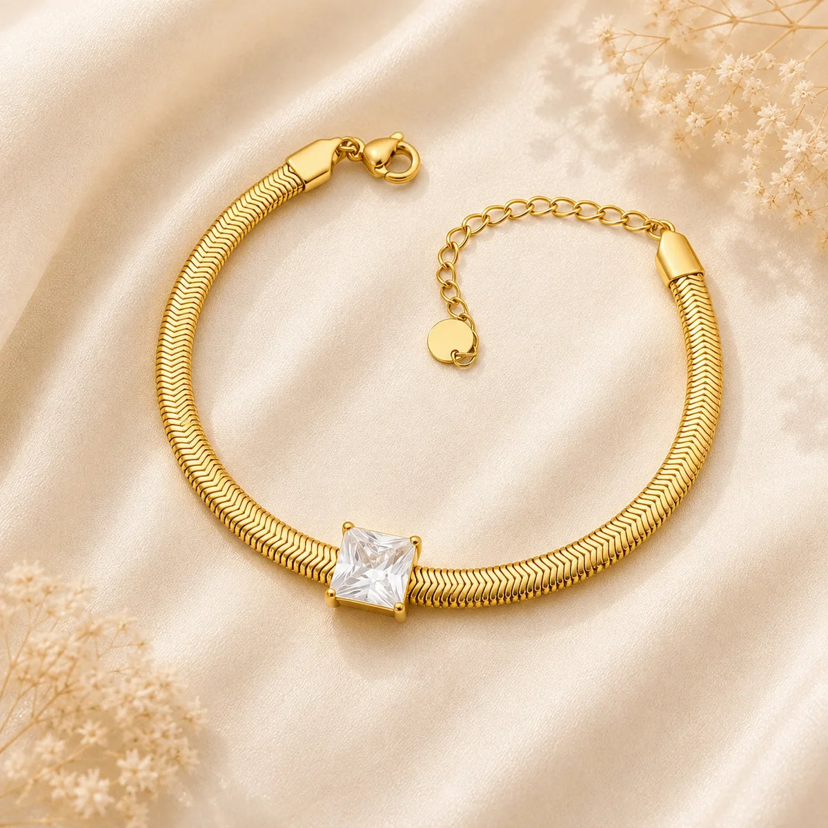 Crystal White Stone Bracelet