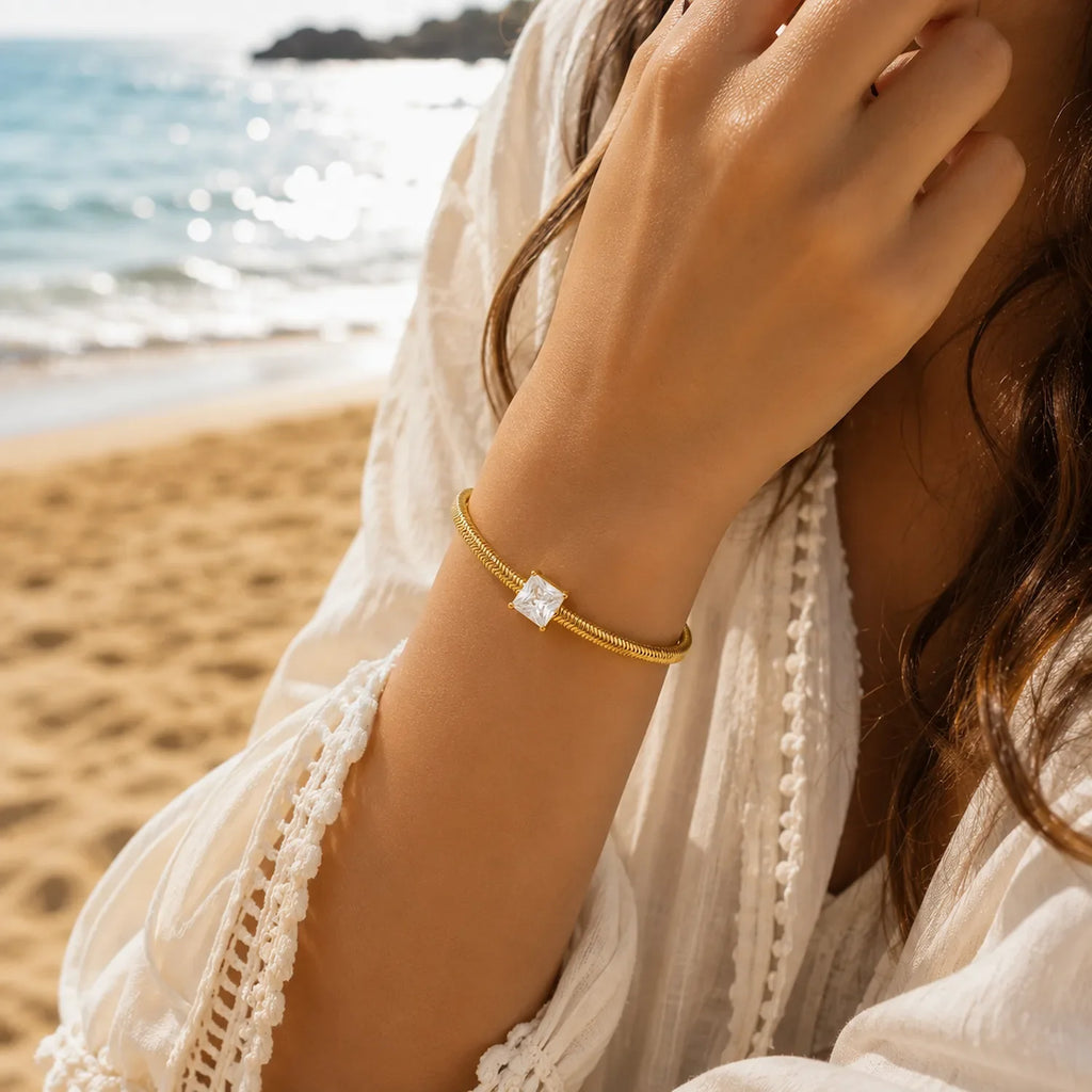 Crystal White Stone Bracelet