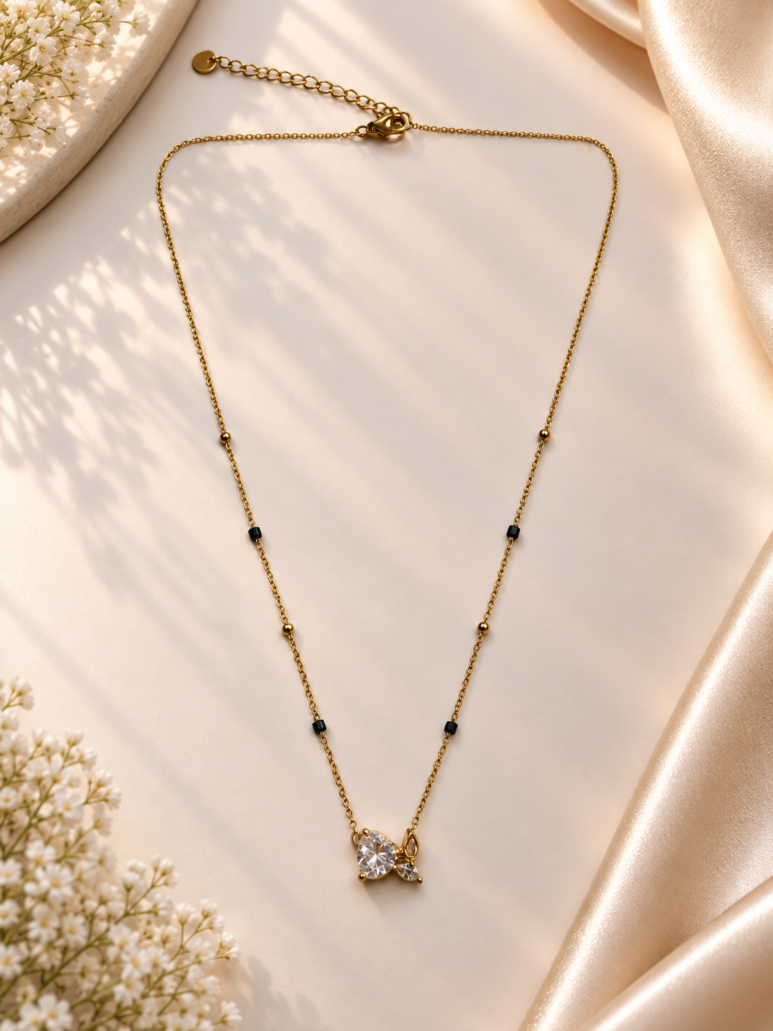 Aira Crystal Butterfly Mangalsutra