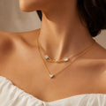 Heart Square Layer Necklace