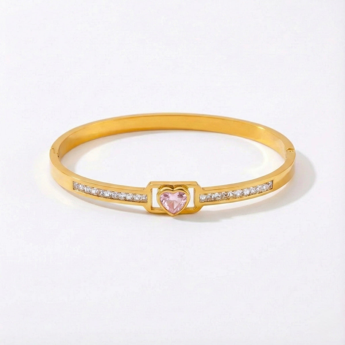 Heart Shape Crystal Kada