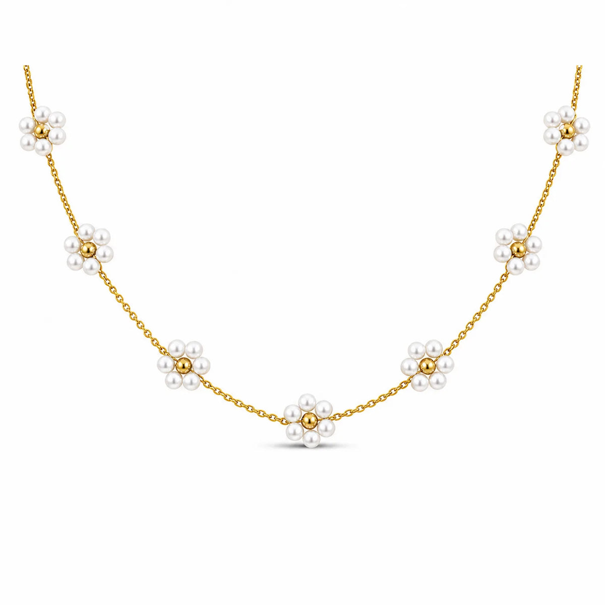 Daisy Pearl Necklace