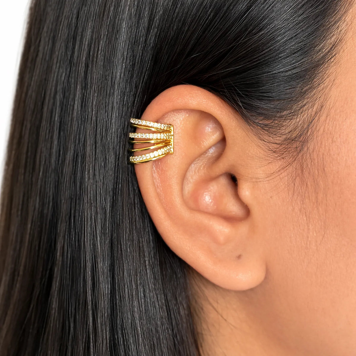 Crystal Bridge Ear Cuff