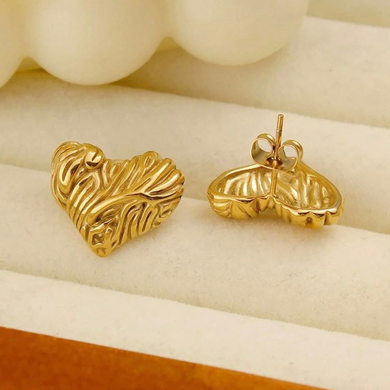 Massive Vintage Heart Earrings