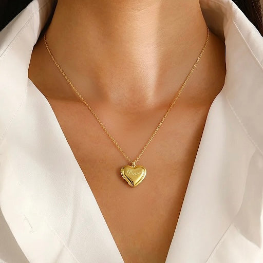 Puffed Heart Necklace