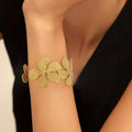 Flower Broad Cuff kada