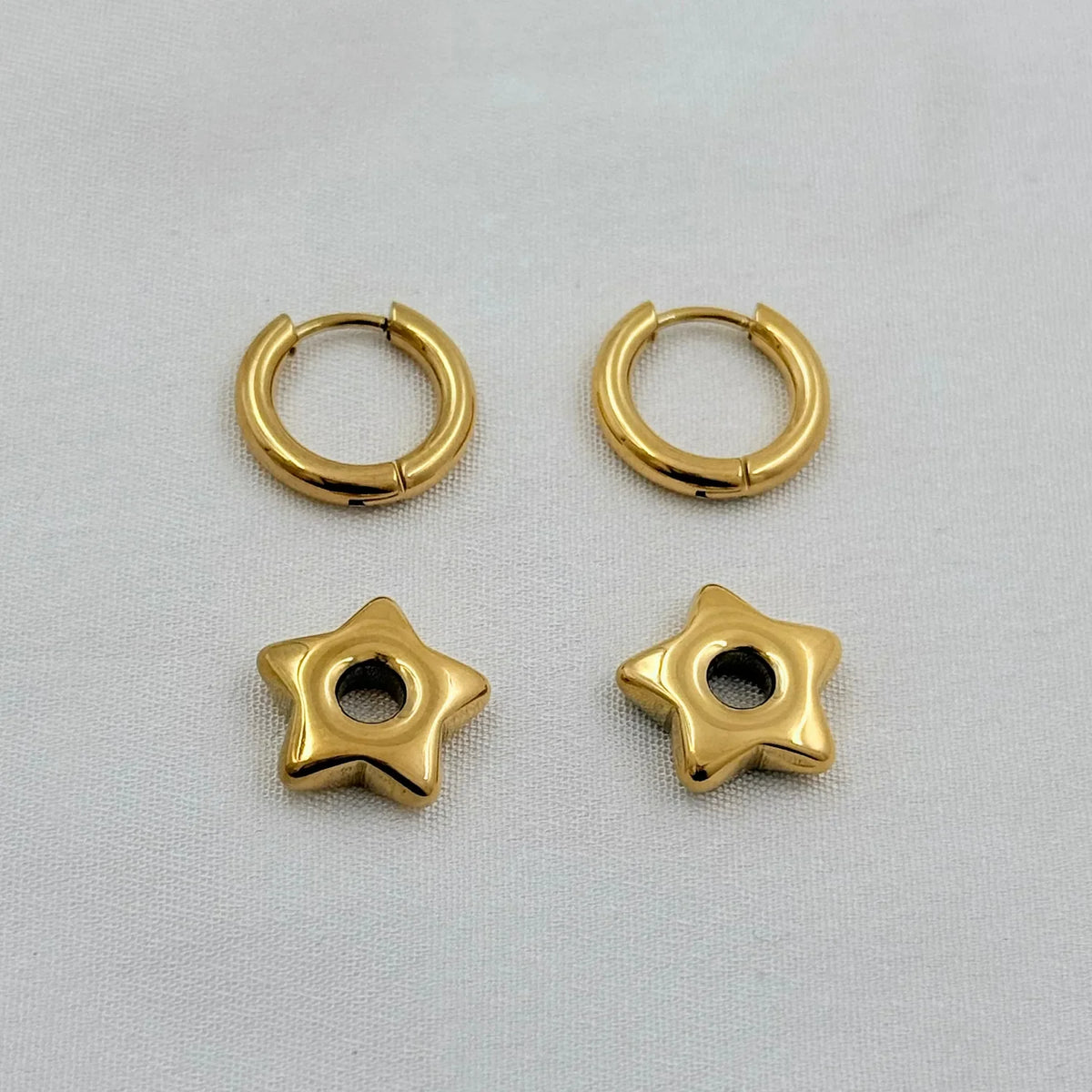 Twinkle Star Hoops