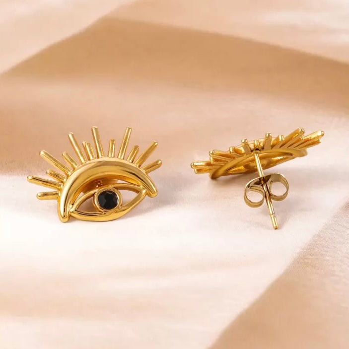 Evil eye stud Earrings