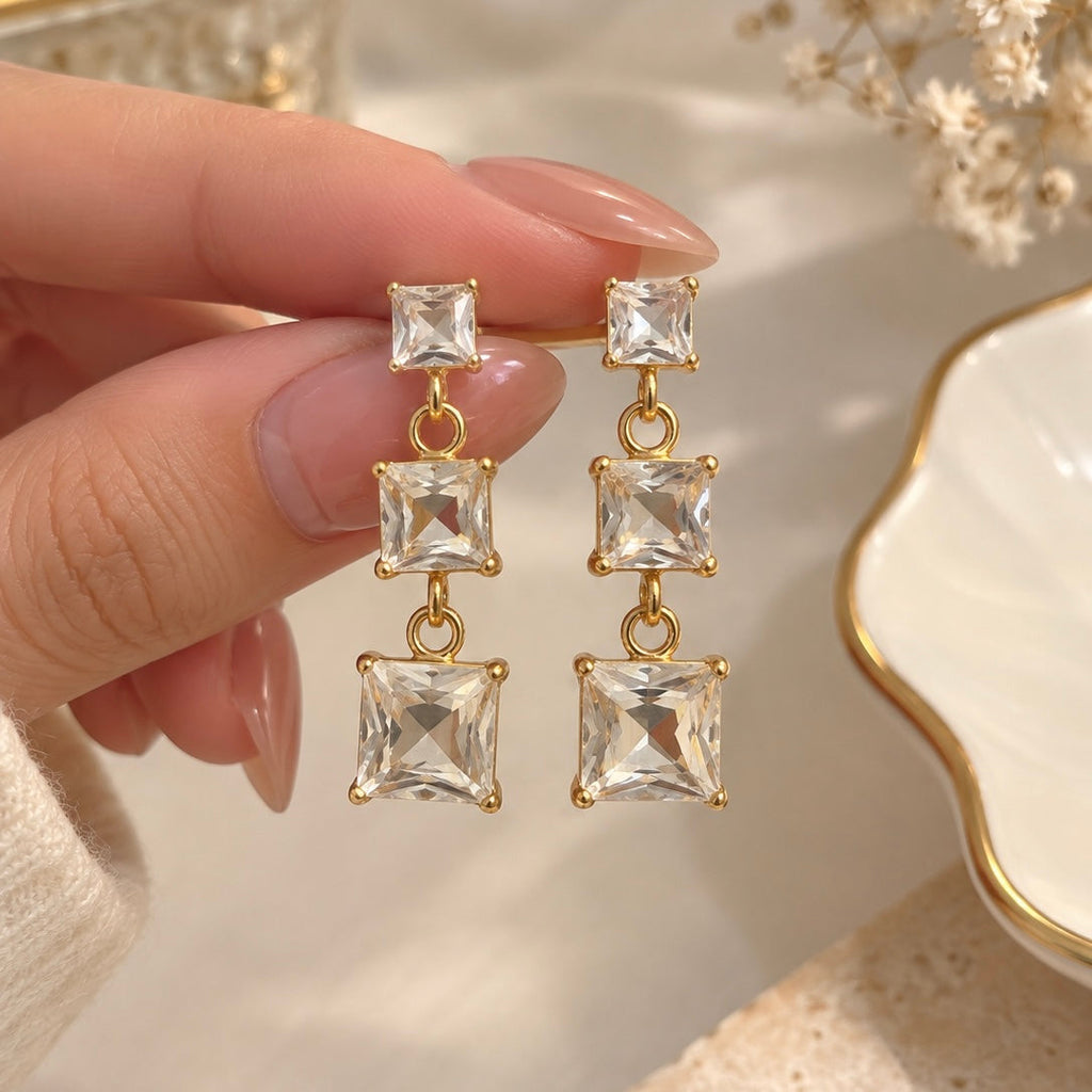 Crystal Dangler Earrings