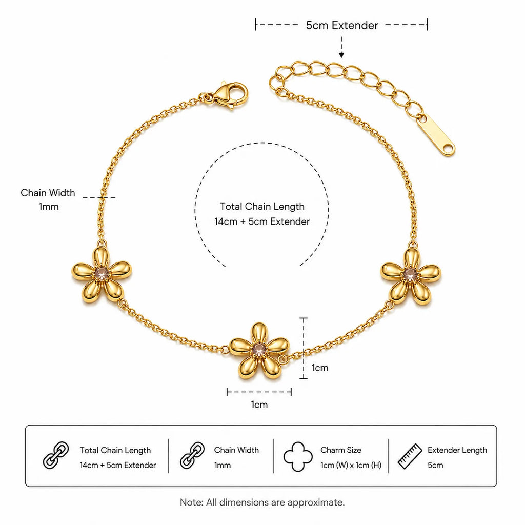 Golden Petal Bracelet