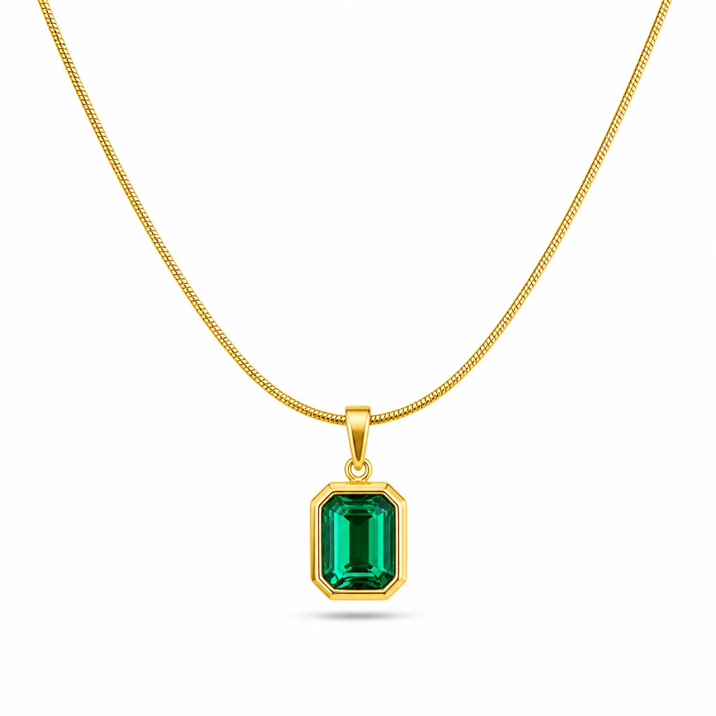 Green Charm Necklace