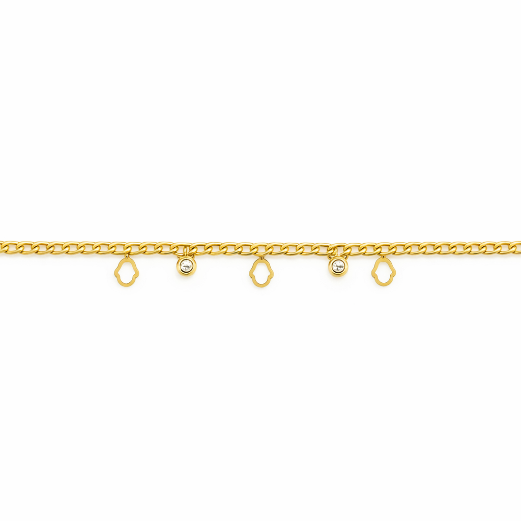 Hamsa Diamond Bracelet