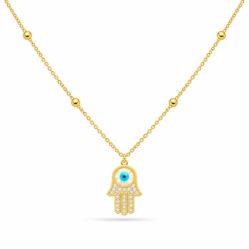 Hamsa Diamond Necklace