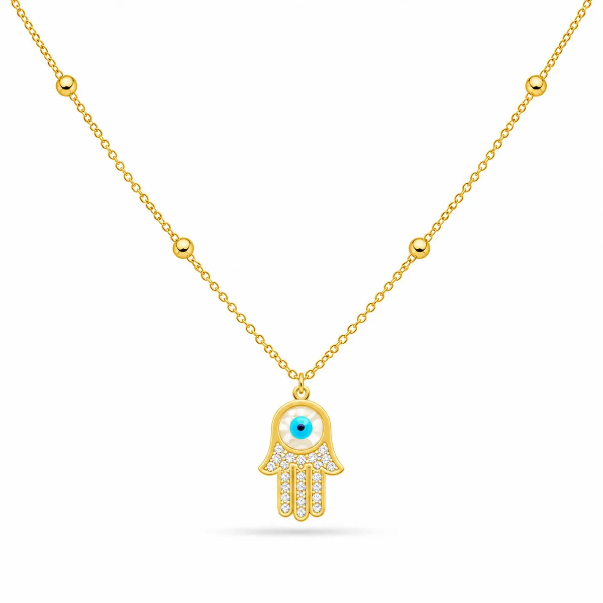 Hamsa Diamond Necklace