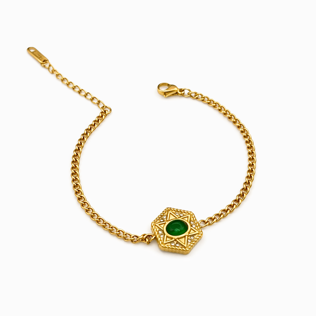 Hexa Star Pendant Bracelet