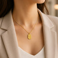 Rose Stamp Necklace