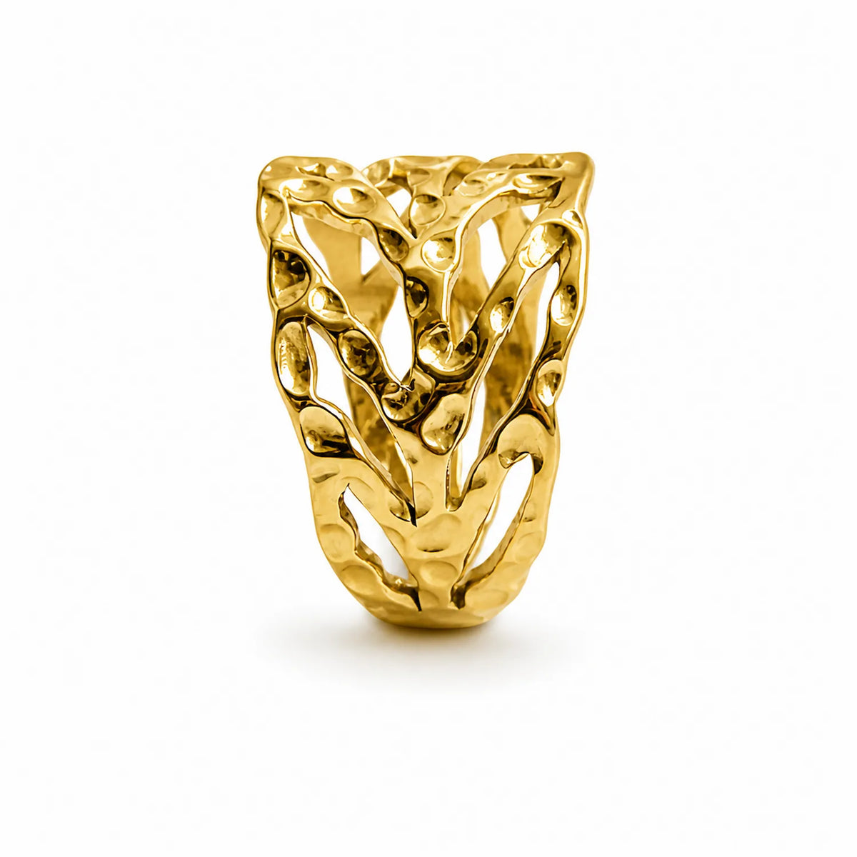 Molten Mesh Ring
