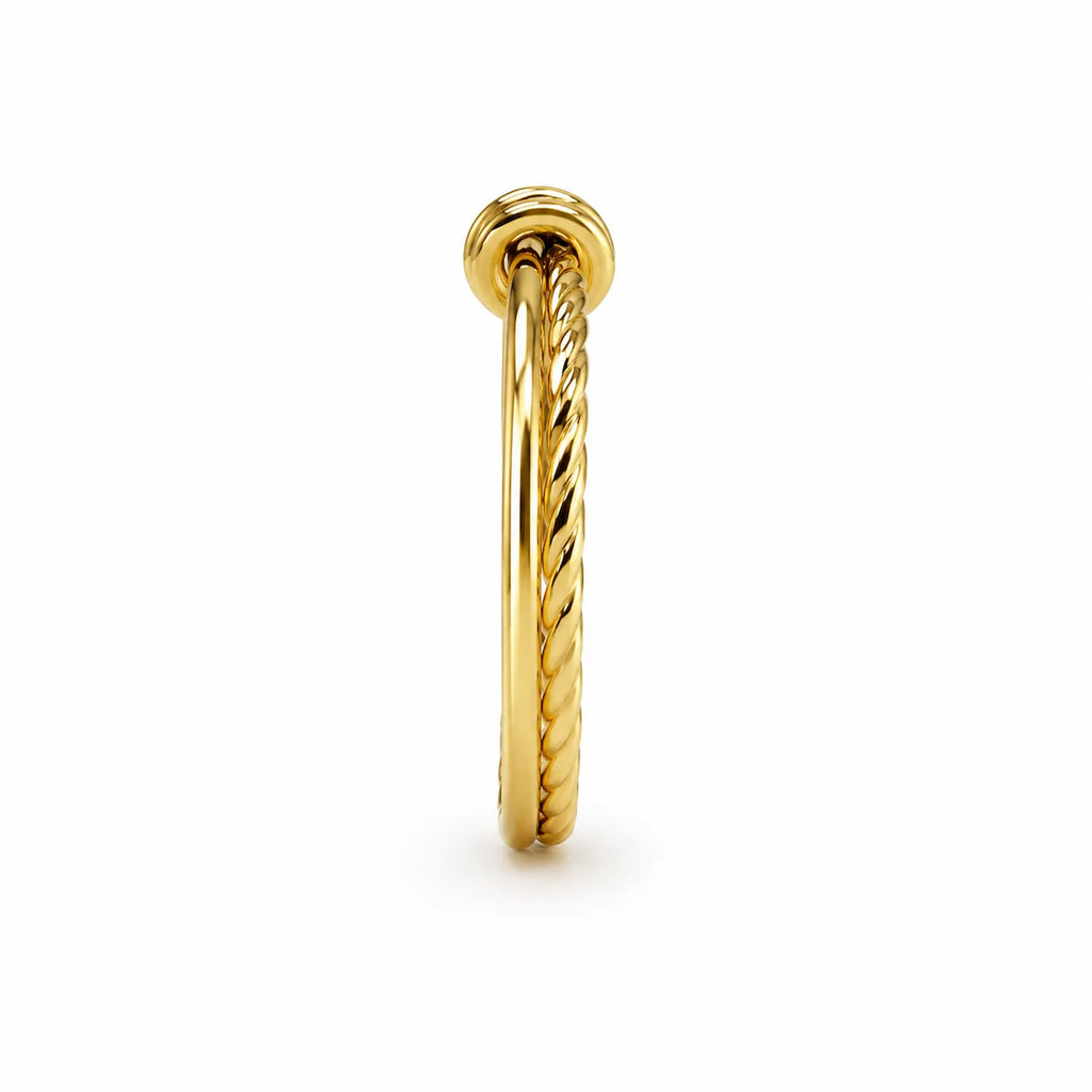 Double Twist Knot Ring
