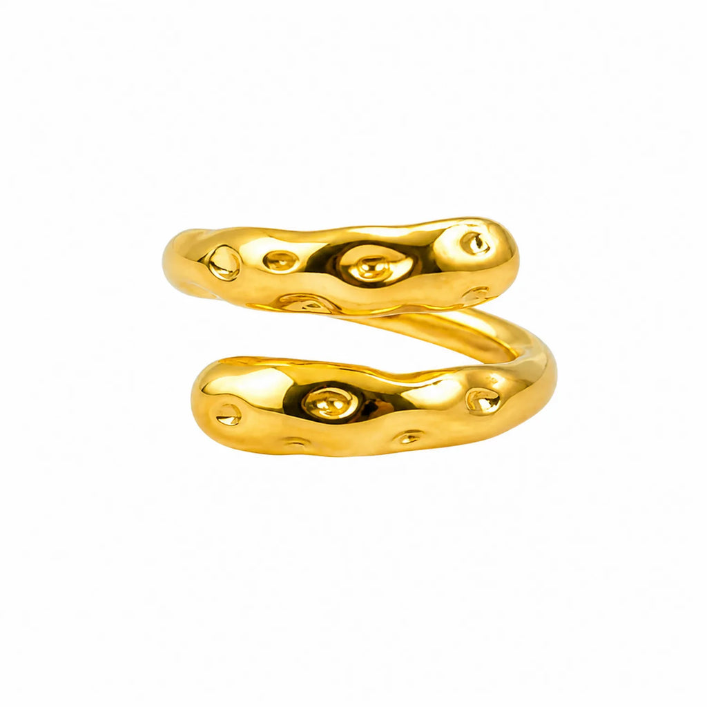 Double Band Molten Ring